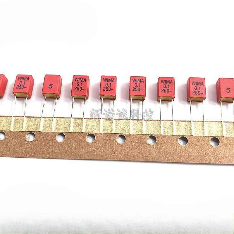 2PCS/5PCS/10PCS/Lot WIMA MKP2 0.1UF 250V 250v0.1uf 5% foil film capacitor 250V0.1UF 100nF 250v104 Fo