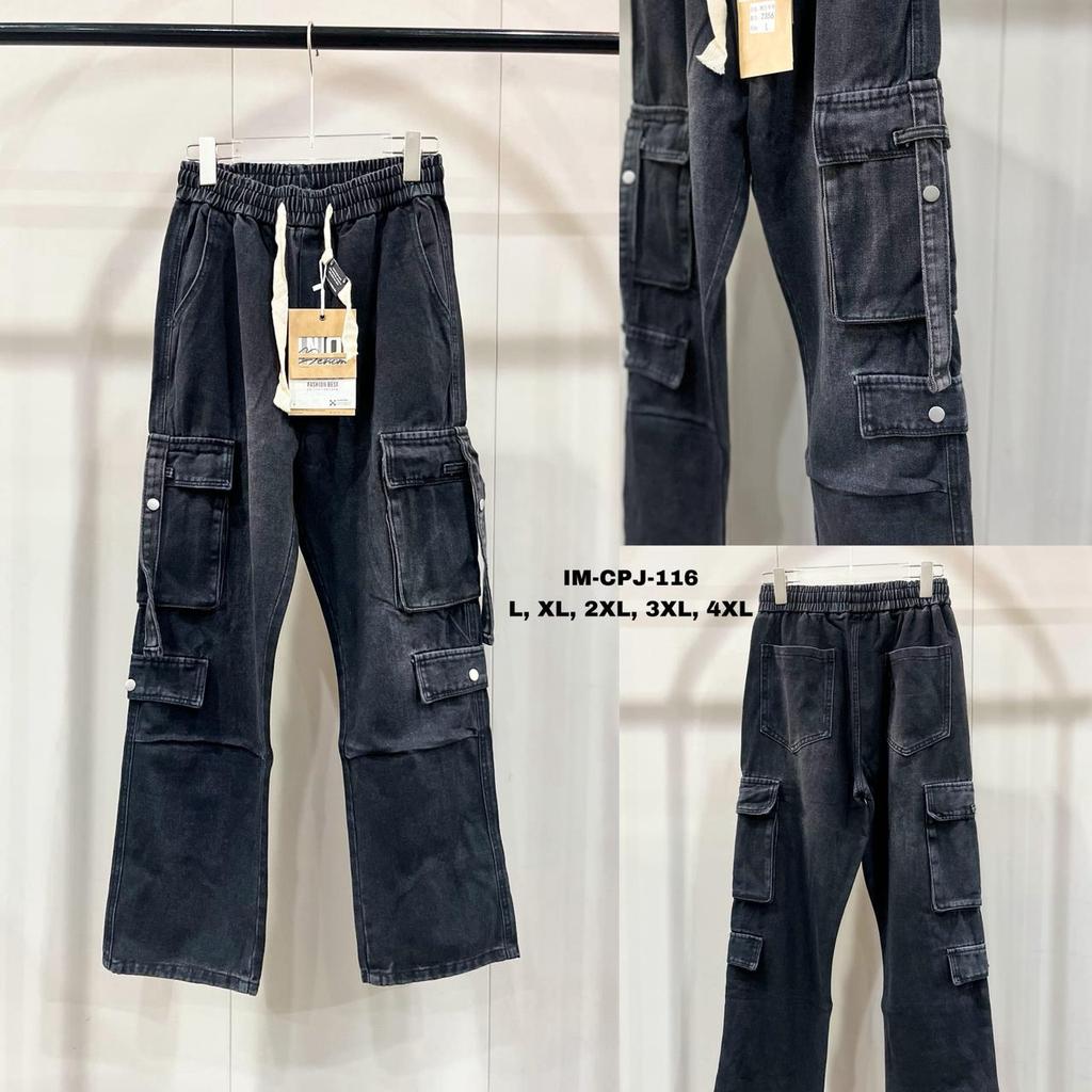 Baggy Cargo Pants Jeans Import Premium-116