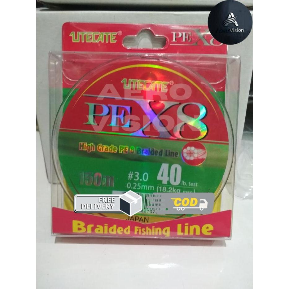 Senar Pe 3.0 Utecate X8 Braided Line 150M Japan - PE 5.0