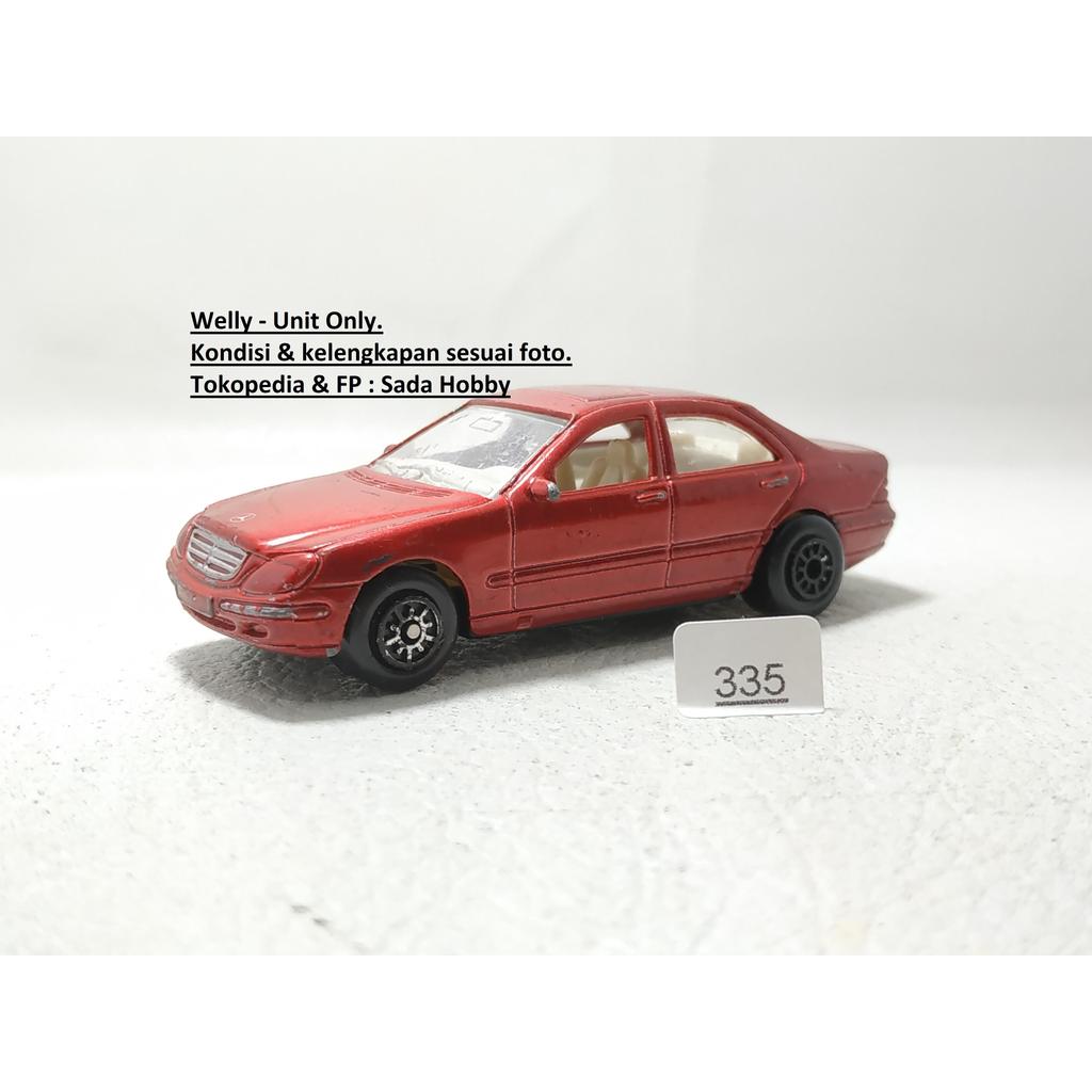 Diecast Welly 1/64 Mercedes Benz S Class Red JUNK