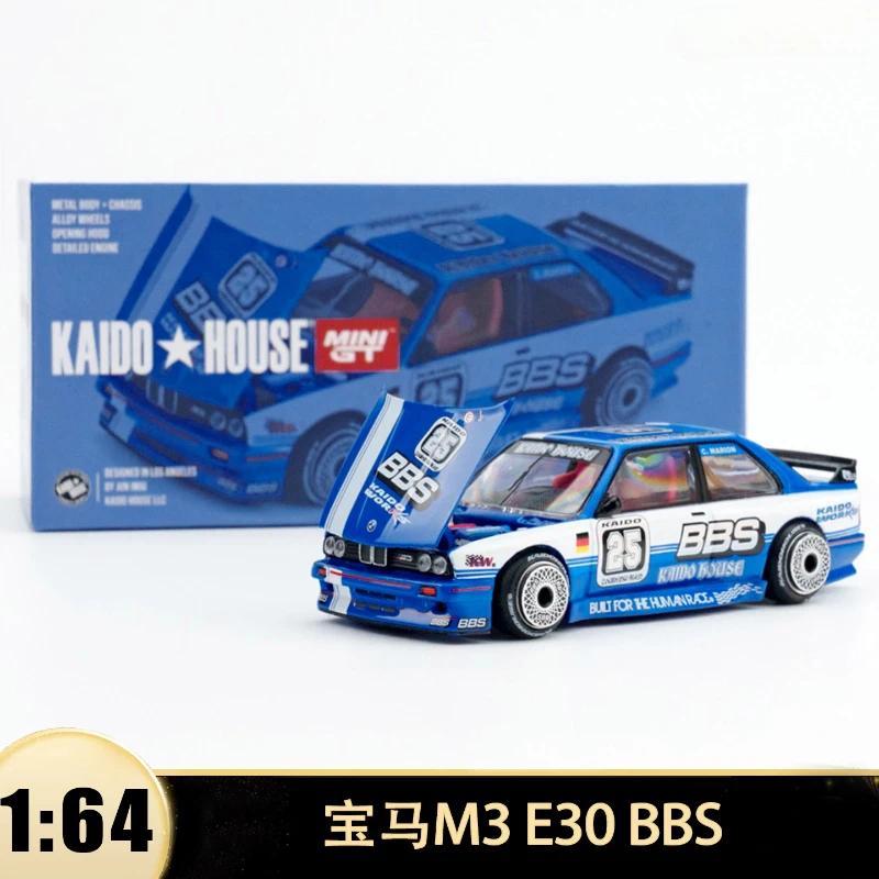 MINIGT Kaido 164 BMW M3 E30 BBS Wagon 164 Racing Open Cover Alloy Simulation Car Model