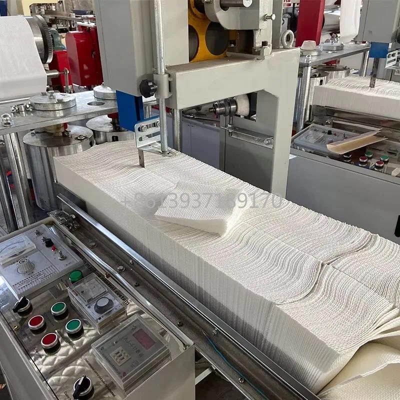 Napkin Making Machine Two Colours Table Napkin Tissue Folding Machine