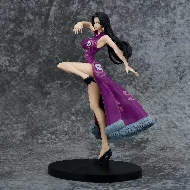 One Piece Adult Anime Figures Toys GK Snake Princess Boa Hancock Action Figure 21cm Sexy Cheongsam G