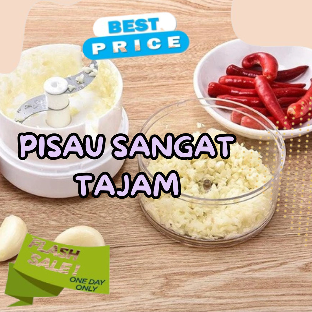 Cod Chopper Tangan Mini Manual / Blender Mini Chopper Bumbu Halus / Mini Chopper Penghalus Bumbu Dap