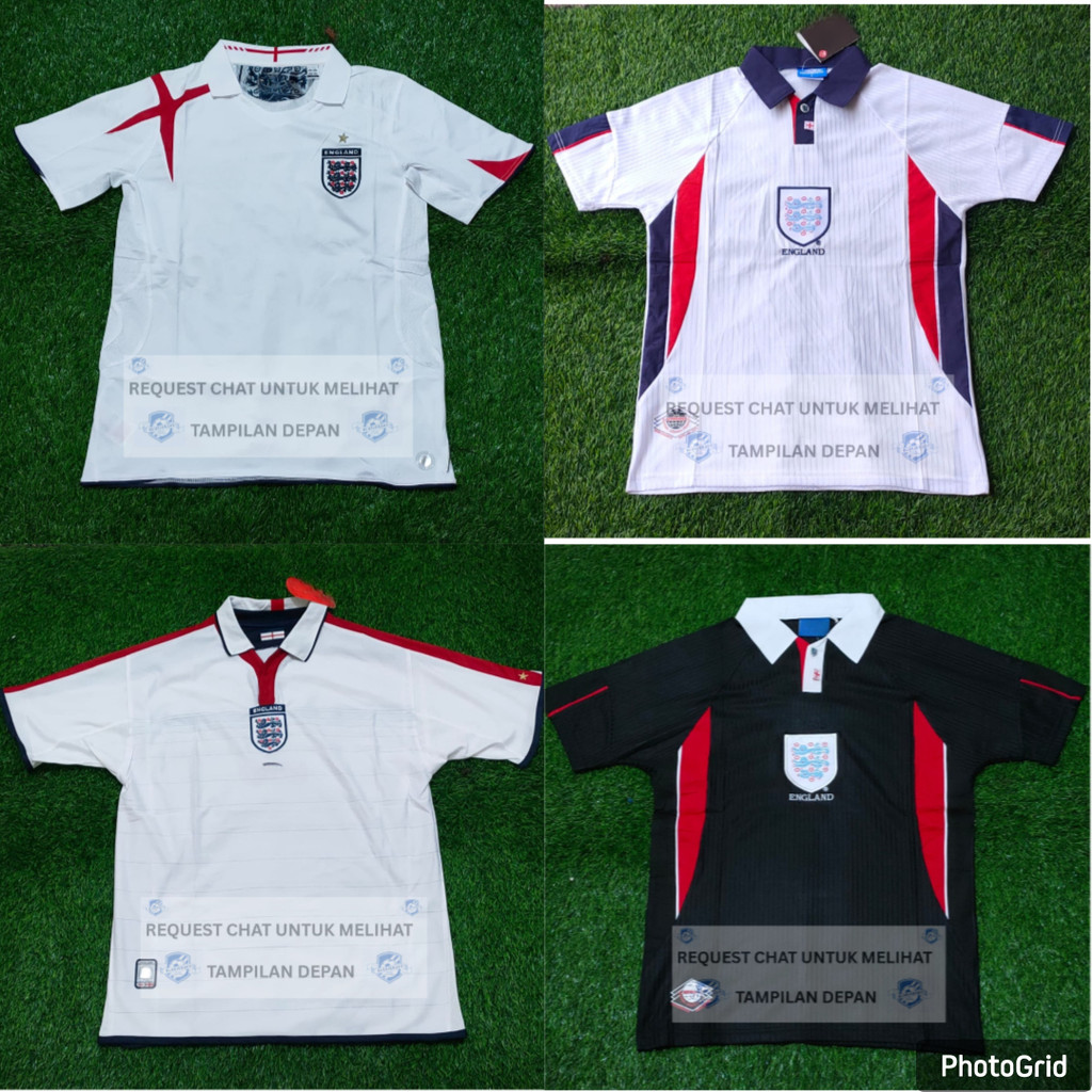 JERSEY BAJU BOLA INGGRIS HOME AWAY RETRO VINTAGE