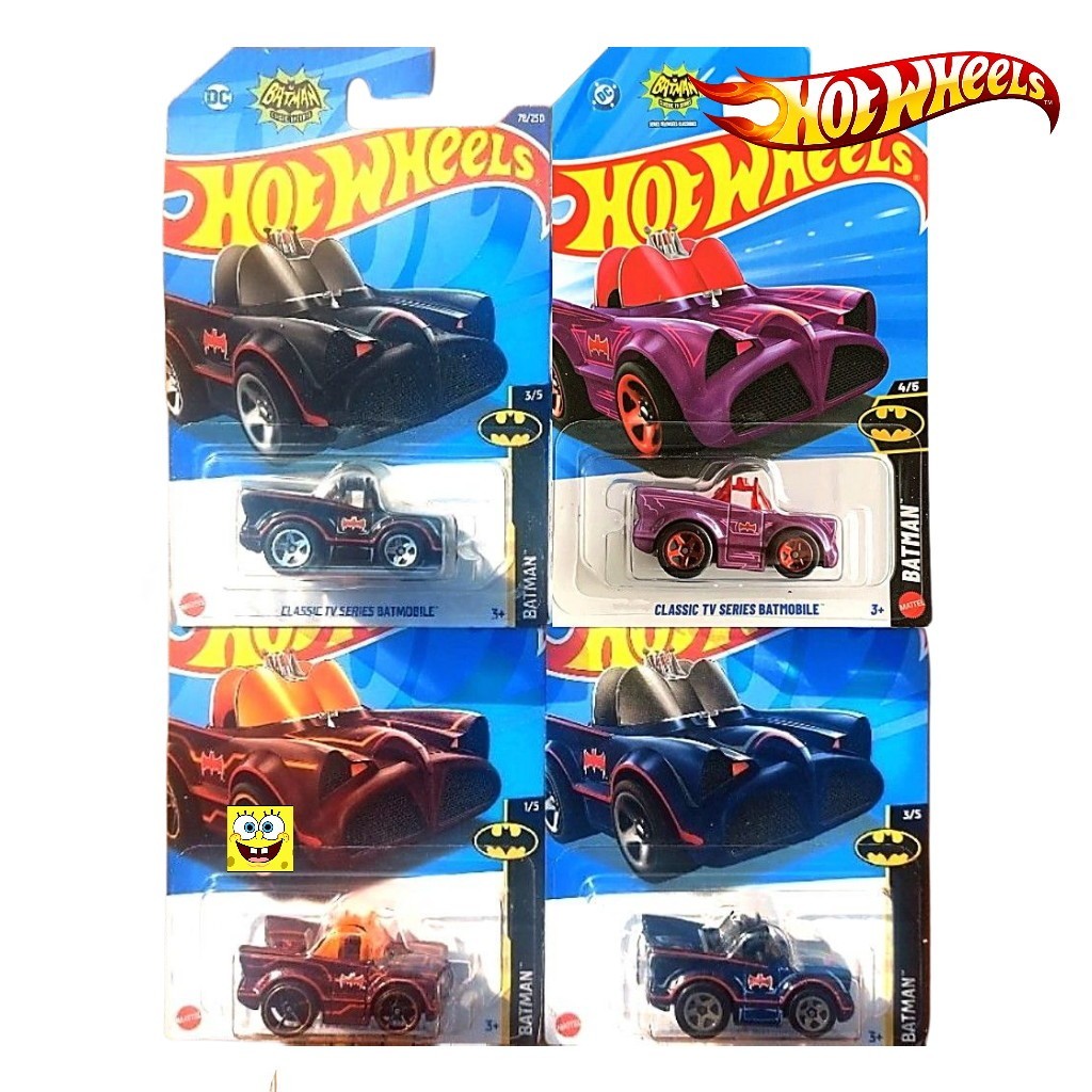 HOTWHEELS TOONED BATMAN CLASSIC TV SERIES BATMOBILE ORIGINAL