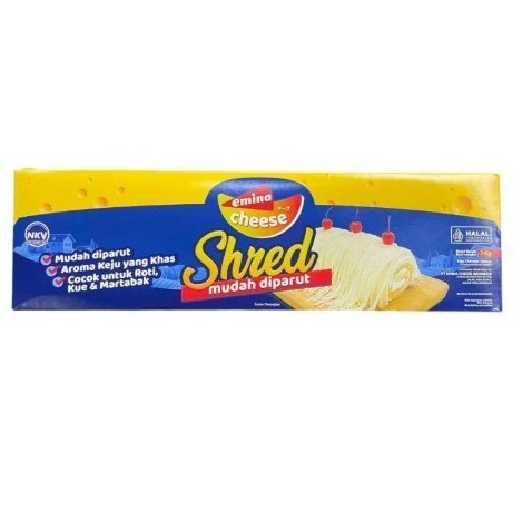 Keju Emina Shred Cheese - Keju Emina 2kg -Ddp