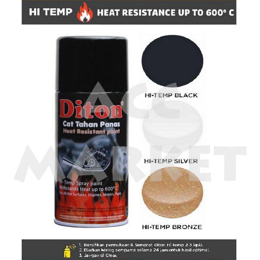 Pilok Cat Pilox Diton Hi Temp Anti Panas Motor
