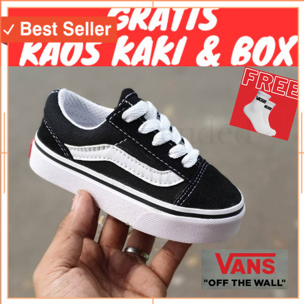 Sepatu Anak Murah Keren Berkualitas / SEPATU VANS1 OLD SKOOL ANAK TALI UKURAN 20-35 SEPATU SEKOLAH S