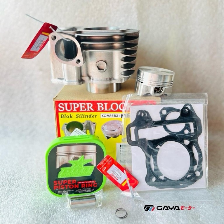 BLOK BRT BORE UP BEAT KARBU SCOPPY KARBU SPACY KARBU 54.5 / 54.50mm CYLINDER BLOK IRON BRT PISTON BI