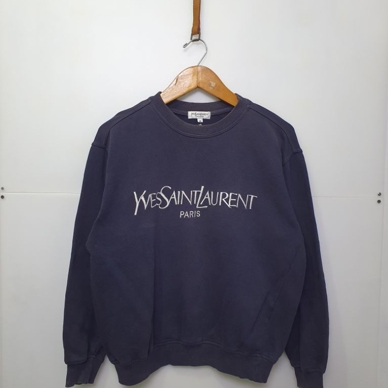 Crewneck Vintage YvesSaintLaurent Hitam