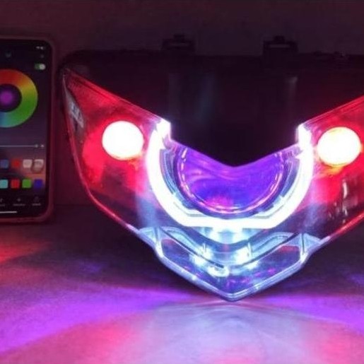 Lampu Biled MX King V2 Reflektor orinal RJB Android Paket Lengkap