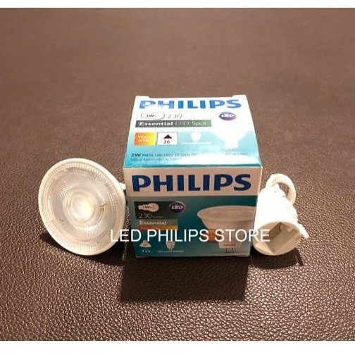 Lichtx- Lampu Halogen Led Spot Philips 3 Watt 3Watt 3 W 220V Tusuk Mr16 Mr 16