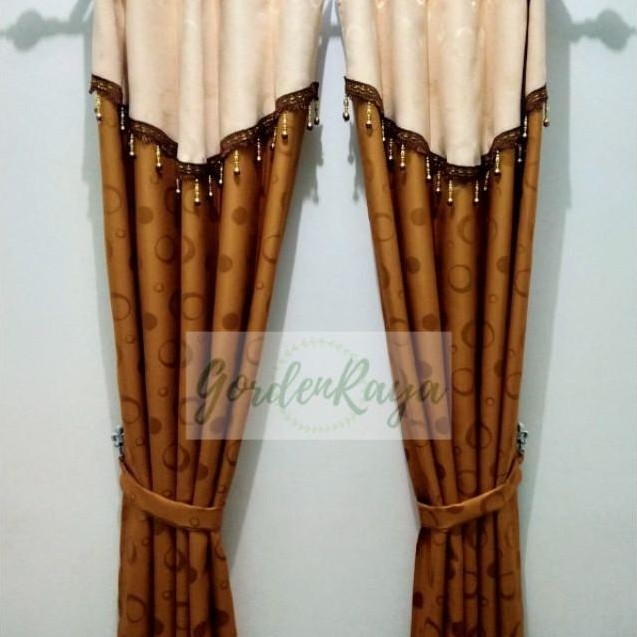 Promo Gorden Poni Renda Kristal Tirai Jendela Pintu Poni Renda Kristal Embos Murah