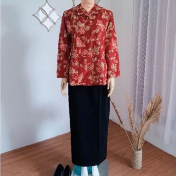 Azzafran - Seragam Batik Dharmawanita/Seragam Dinas Dharmawanita/Setelan Seragam Ibu PKK/Baju Dharma