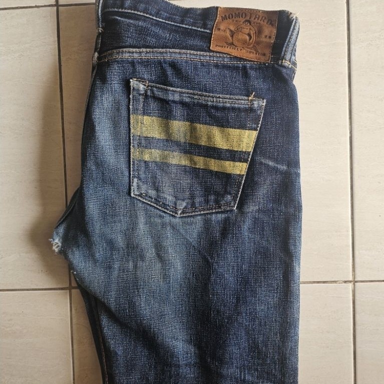 Momotaro Jeans - Yellow Stripe