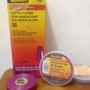 Scotch 35 Violet vinyl electrical tape (3/4" x 66ft)