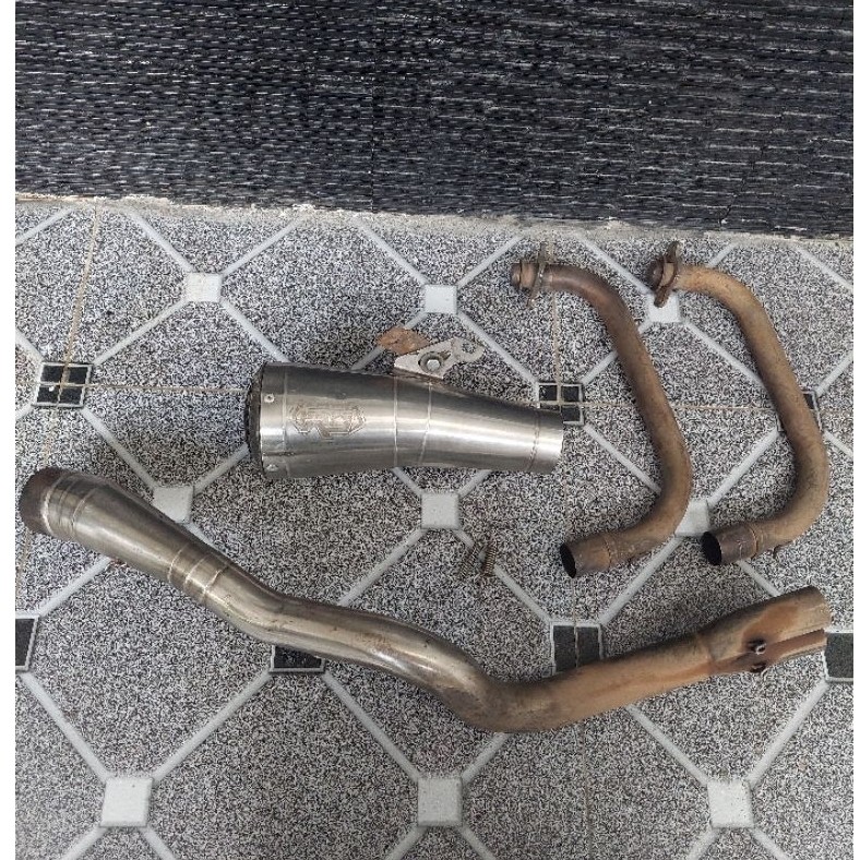 knalpot r9 gp ss fullset fullsystem original ninja 250