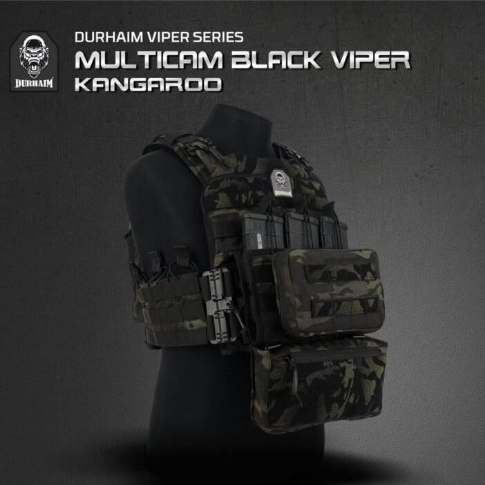 Rompi Durhaim Viper Kangaroo Tactical Vest - Multicam Black
