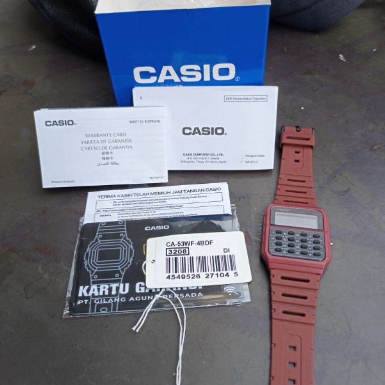 1 pcs jam tangan Casio calculator
