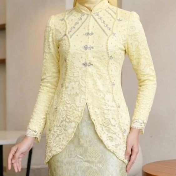 Free Hijab Set kebaya Layla Brokat Payet Mewah