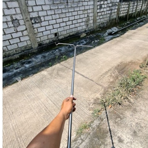 JAGRAK TEGEK PINGGIRAN STAINLESS STEEL 3 TEMPAT PJG 200cm