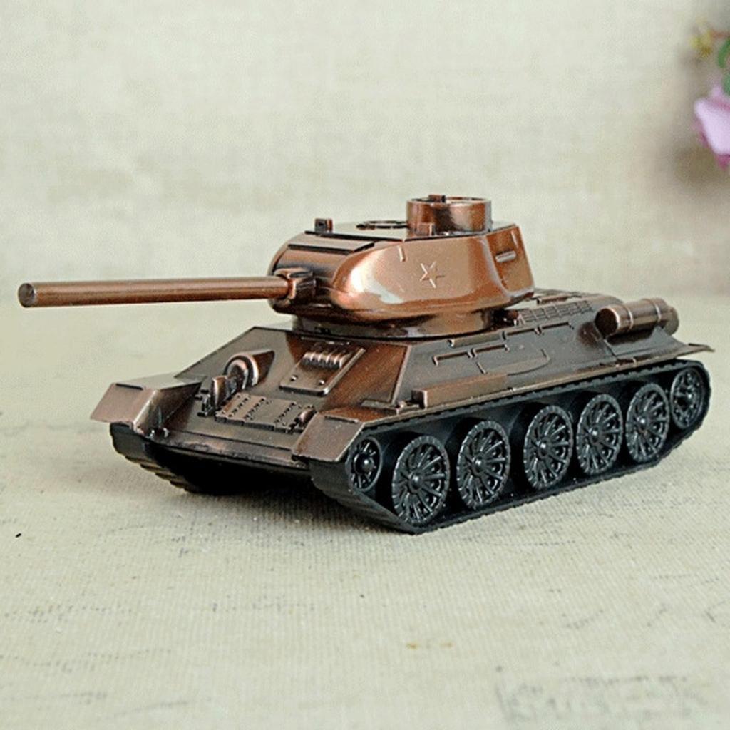 KAYDEN STORE Hot Wheels - Diecast Miniatur Tank Baja Tempur T34 Bahan Besi
