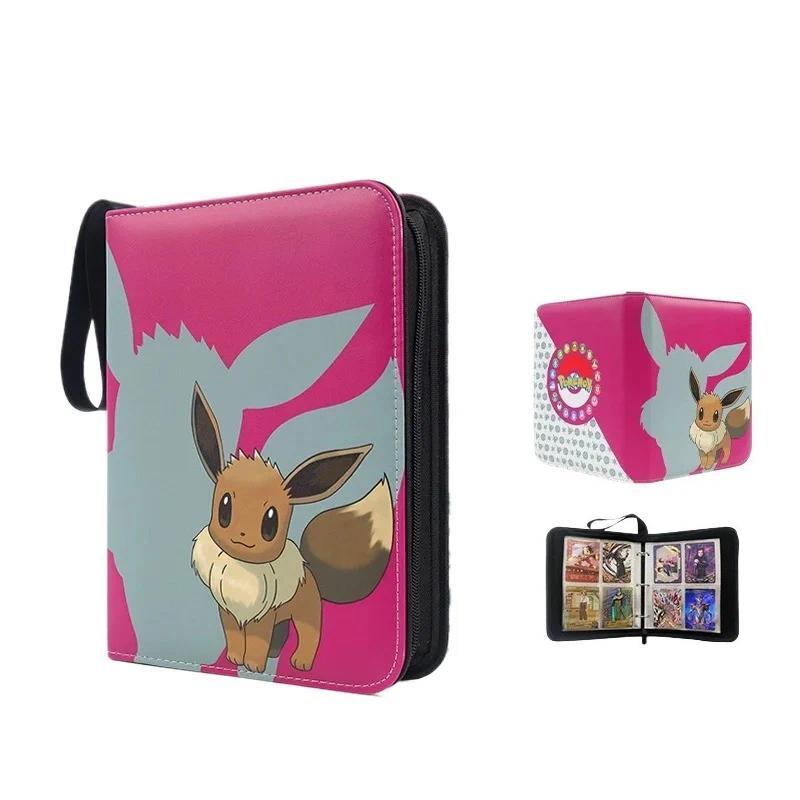 Tas Penyimpanan Kartu Anime Pokemon, Album Foto, Album Koleksi, Loose Leaf Pu Zipper, Game King Fans