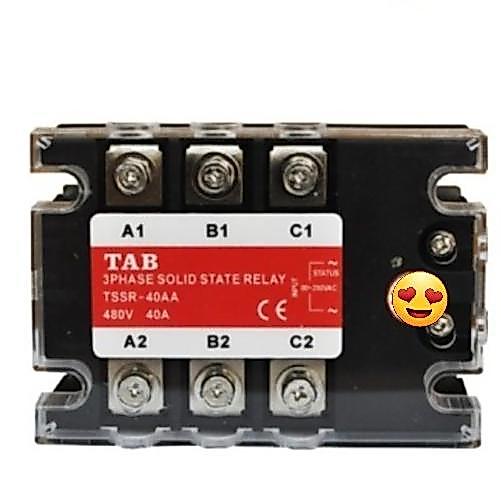 TABSolidStateRelay3Phase10-120AmpereDCtoAC/SSRDC-AC3Phase