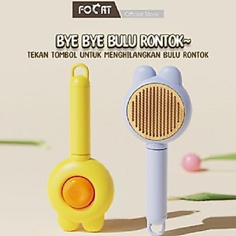 BELVIONCOLLECT [PAKET HEPI 1] FOCAT GUNTING KUKU ANJING KUCING F29  F14 PET COMB BRUSH GRATIS VITAMI