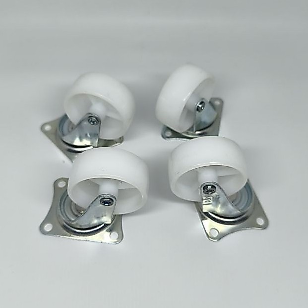 Roda Nylon Hidup Putih 2"