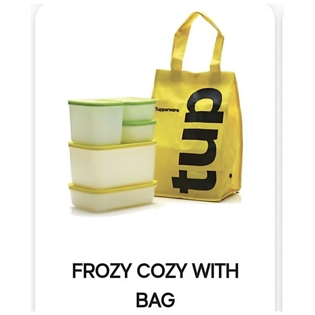Tupperware frozy cozy set kotak / wadah freezer penyimpan ikan daging dll