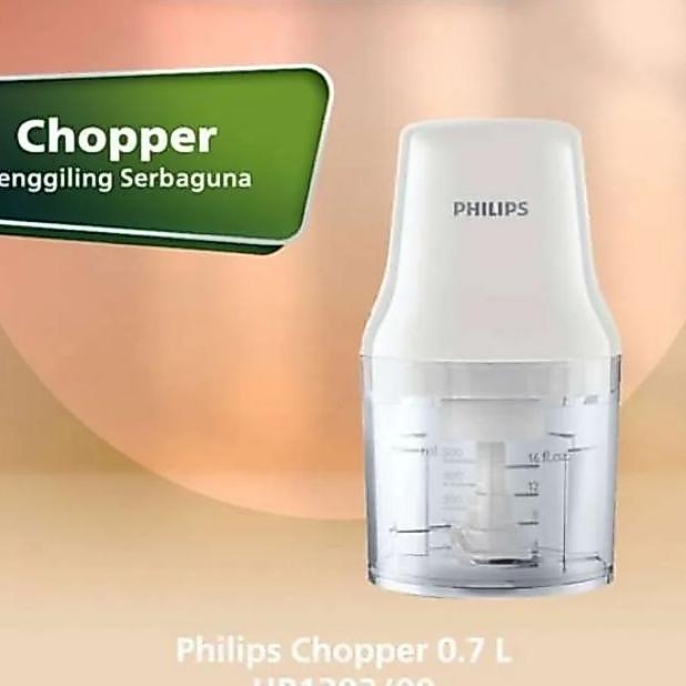 Philips Daily Chopper Hr 1393 700Ml / Chopper Blender Belender Penghalus Bumbu Kering Basar Dapur Or
