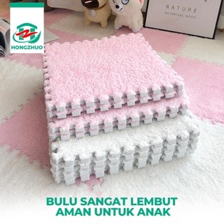 READY HOUSE&HOME Karpet Puzzle Bulu Pengaman Bayi Pelindung Kepala Balita Anak Ukuran 30x30 cm Alas 