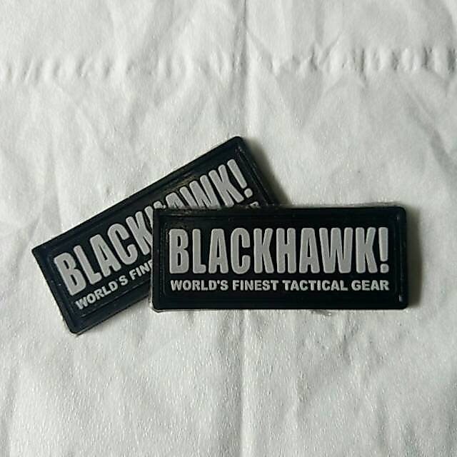 Karet label merk blackhawk untuk celana/kemeja/jaket/topi/kaos dll tactical pdl bdu tad airsoft