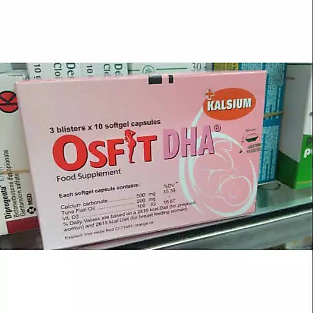 Osfit dha + kalsium || Per box isi 3 strip
