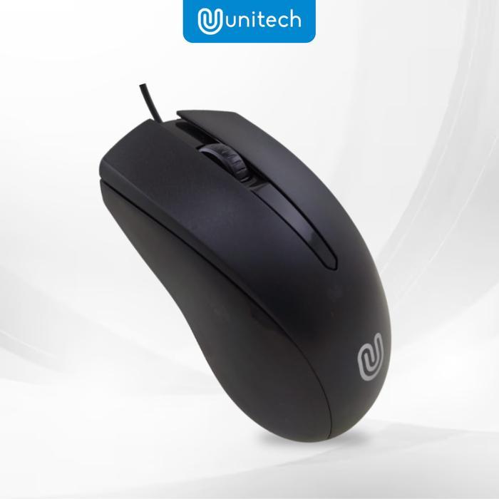 Unitech Mouse Kabel G6 Untuk Komputer Laptop PC 1000 DPI - Mouse Office Computer - Black
