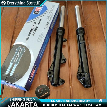 SHOCK BREAKER DEPAN KOMPLIT PLUS TABUNG FUSIMAYA WARNA HITAM COCOK BEAT FI/KARBU/ESP/POP/STREET, GEN