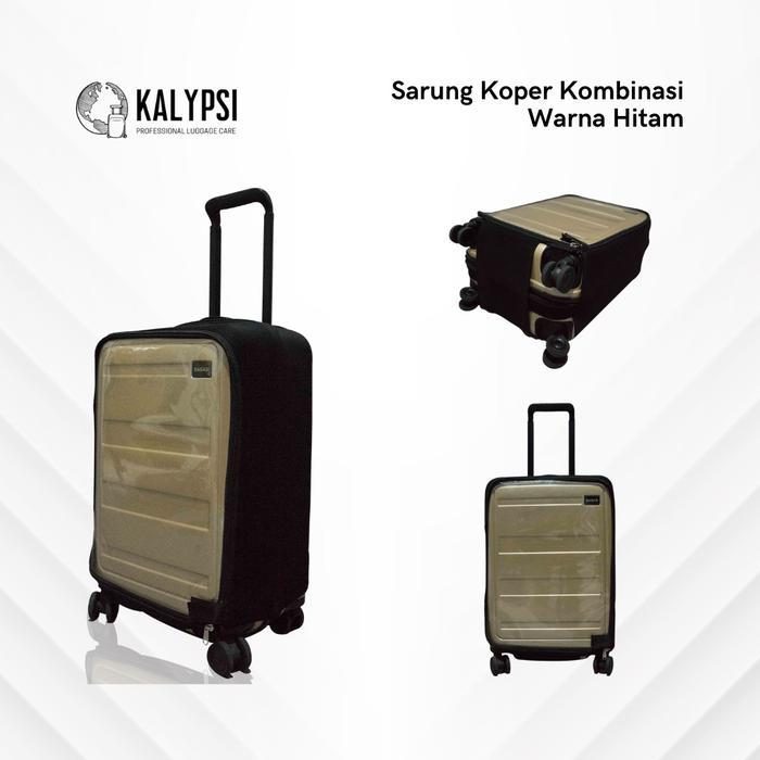 Kalypsi Sarung Cover Pelindung Koper Rimowa Kabin Medium & Large Plastik Mika 0,7mm & Kain Lycra 1mm