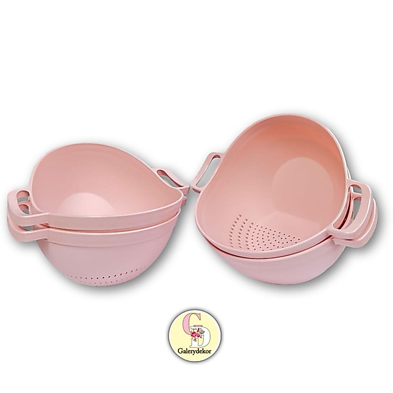 BASKOM CUCI BERAS PINK/BASKOM CUCI BERAS GAGANG PREMIUM