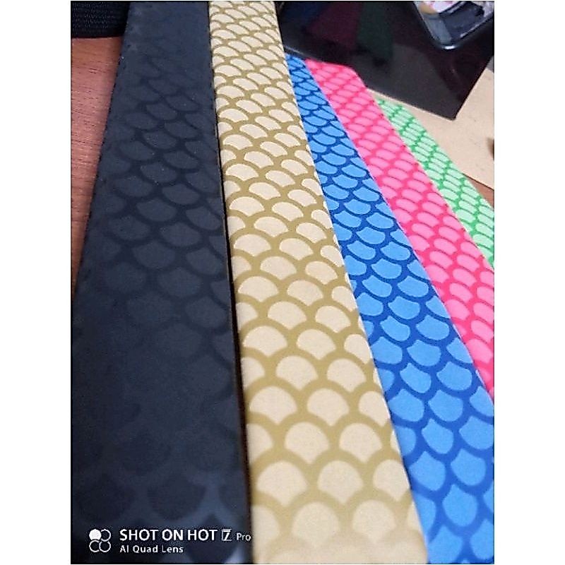 grip karet bakar motif sisik gagang joran pancing