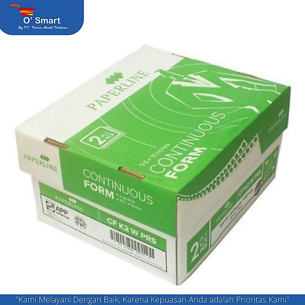 PAPERLINE Continuous Form 2 ply warna 9.5 x 11 inch (K2 W PRS)