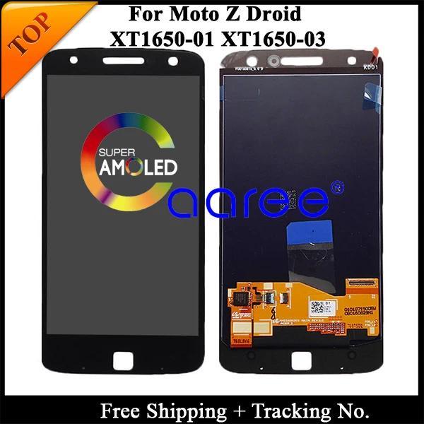 100% tested Original For Motorola Moto Z xt1650 LCD For moto Z XT1650 splay LCD Screen Tou gitizer A