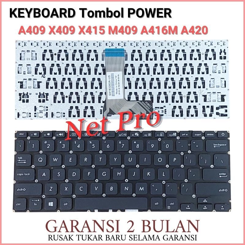 Keyboard Laptop Asus A409F A409FA A409FJ A409JA A409J A409U -NPRO