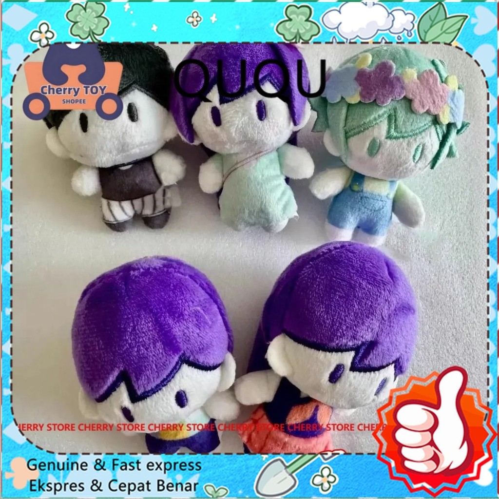 10cm Omori Plush Toys Aubrey Kel Mari Basil Hero Cosplay Stuffed Dolls Christmas Plushie Figures Bir