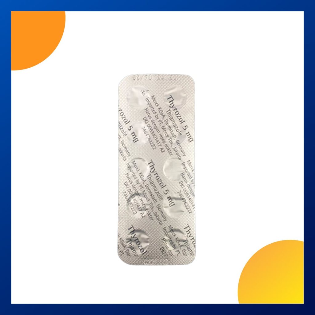 THYROZOL 5 MG 1 BLISTER @ 10 TABLET SALUT SELAPUT
