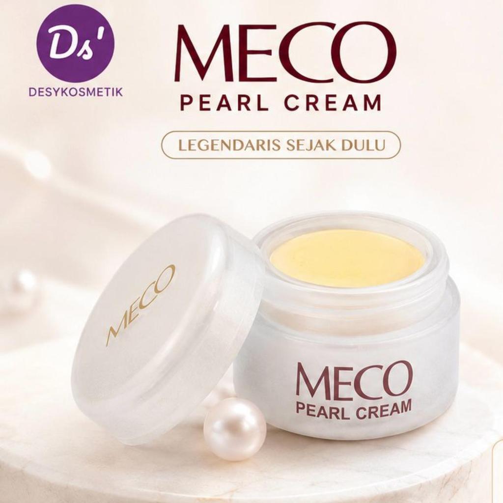 Meco Pearl Cream Original Krim Wajah Pearl Whitening Brightening untuk Kulit Cerah dan Glowing