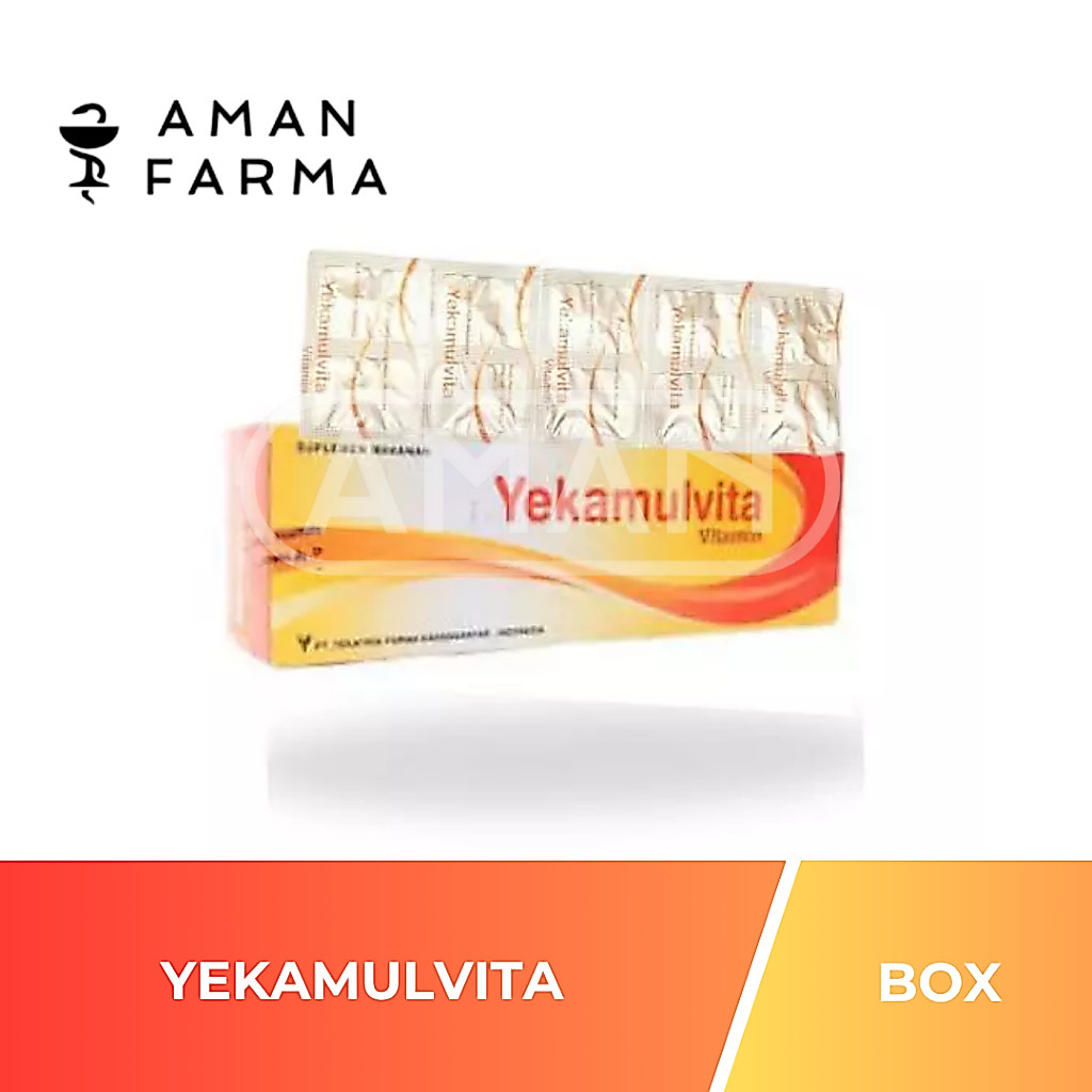 YEKAMULVITA MULTIVITAMIN / VITAMIN BOX ISI 100 TABLET