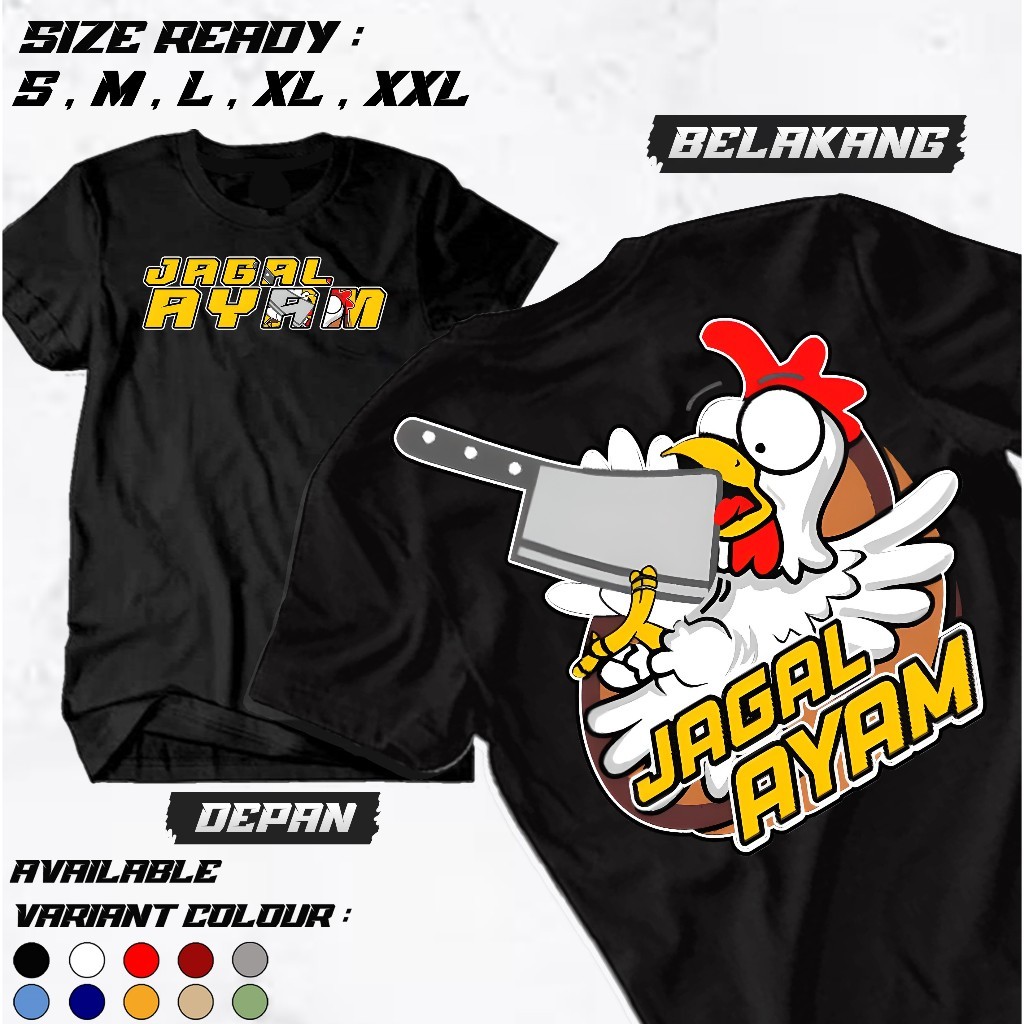 Kaos Tukang Jagal Ayam - Kaos Bos Ayam Potong - Kaos Berkah Broile