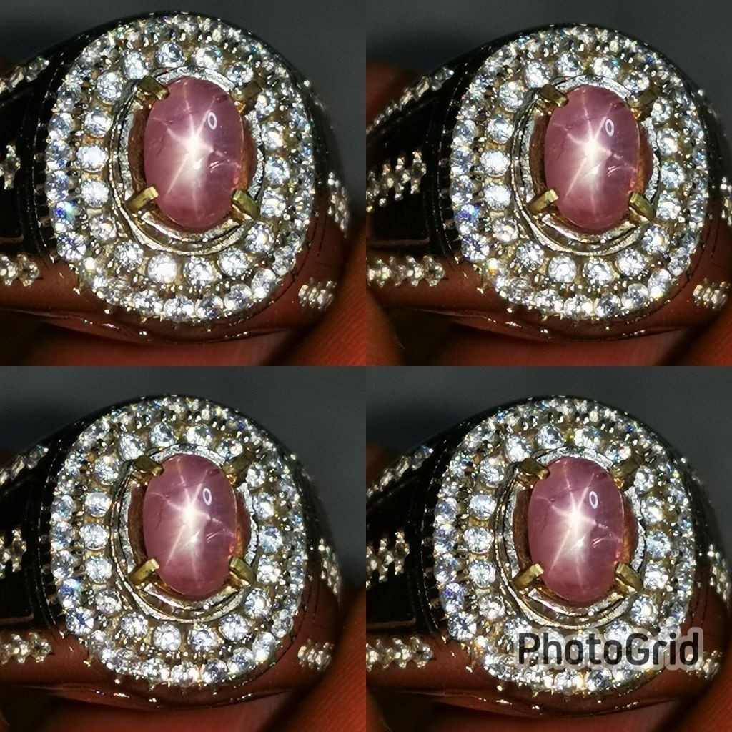 Batu Permata Natural Ruby Star Burma